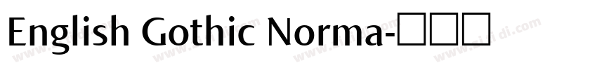 English Gothic Norma字体转换